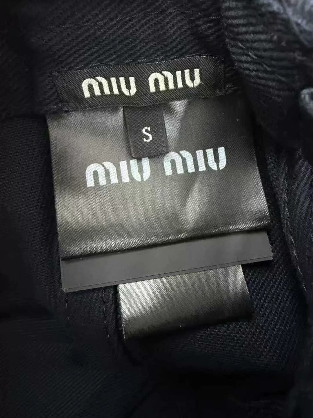 Miu Miu Miu Miu Embroidered Logo Navy Cap Size ONE SIZE - 6 Thumbnail
