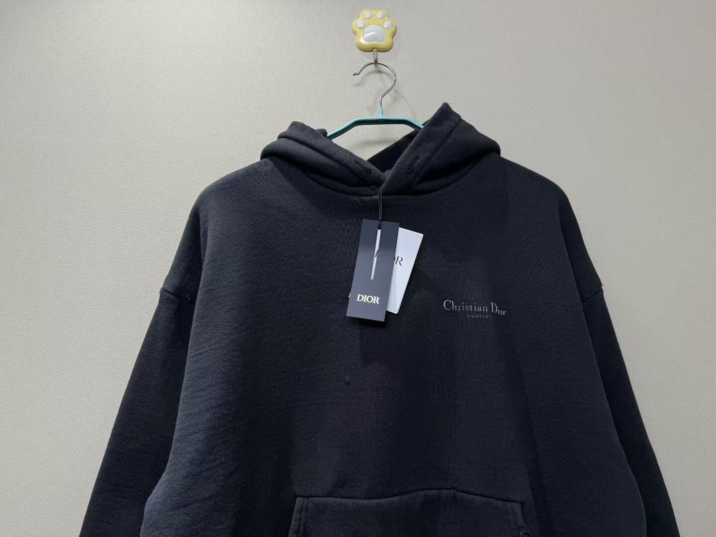 Dior distressed black dior hoodie with logo Size US L / EU 52-54 / 3 - 2 Thumbnail