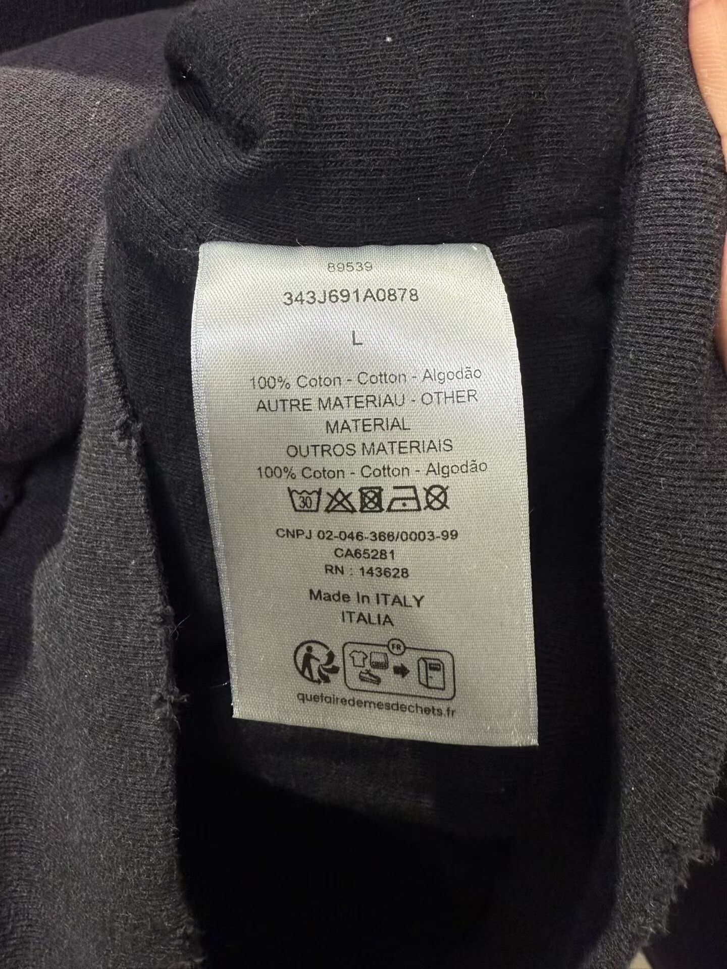 Dior distressed black dior hoodie with logo Size US L / EU 52-54 / 3 - 3 Thumbnail