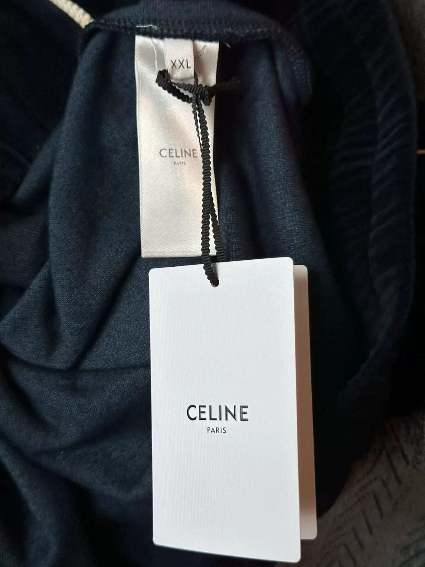 Celine celine blue velvet jacket in size XXL Size US XXL / EU 58 / 5 - 4 Thumbnail