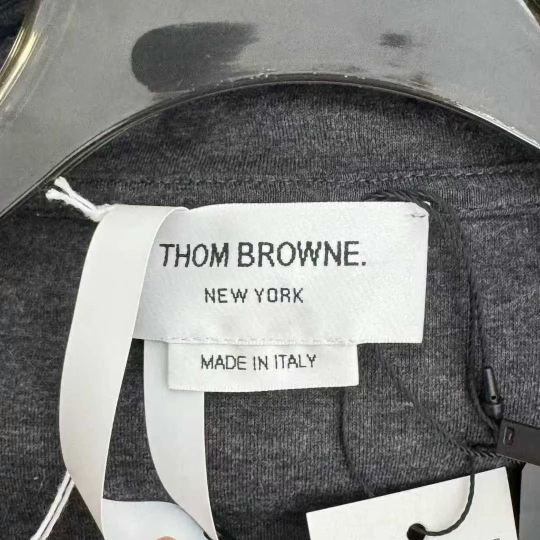 Thom Browne gray four-stripe hooded trench coat Size US M / EU 48-50 / 2 - 2 Thumbnail