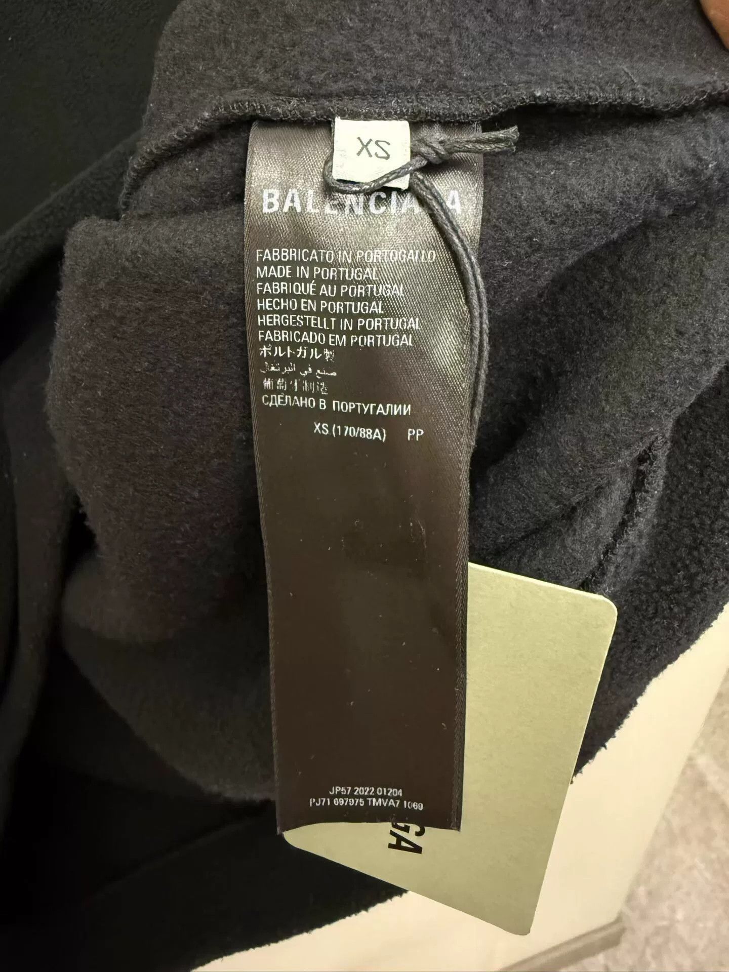 Balenciaga balenciaga black fleece hoodie size XS Size XS / US 0-2 / IT 36-38 - 3 Thumbnail