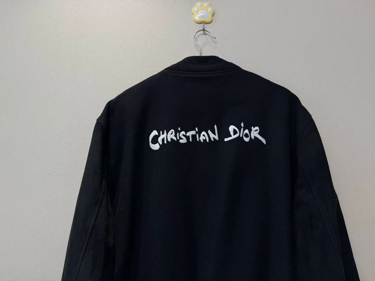 Dior dior black suede sleeve baseball jacket Size US L / EU 52-54 / 3 - 5 Thumbnail