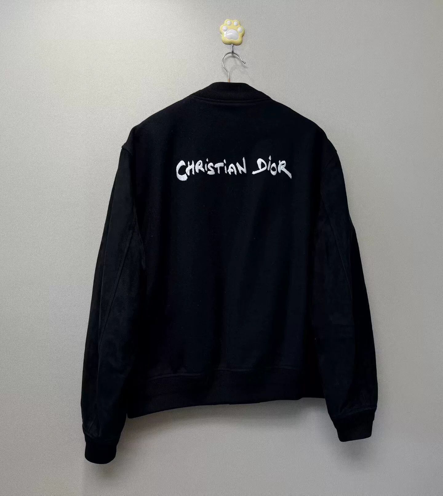 Dior dior black suede sleeve baseball jacket Size US L / EU 52-54 / 3 - 4 Thumbnail