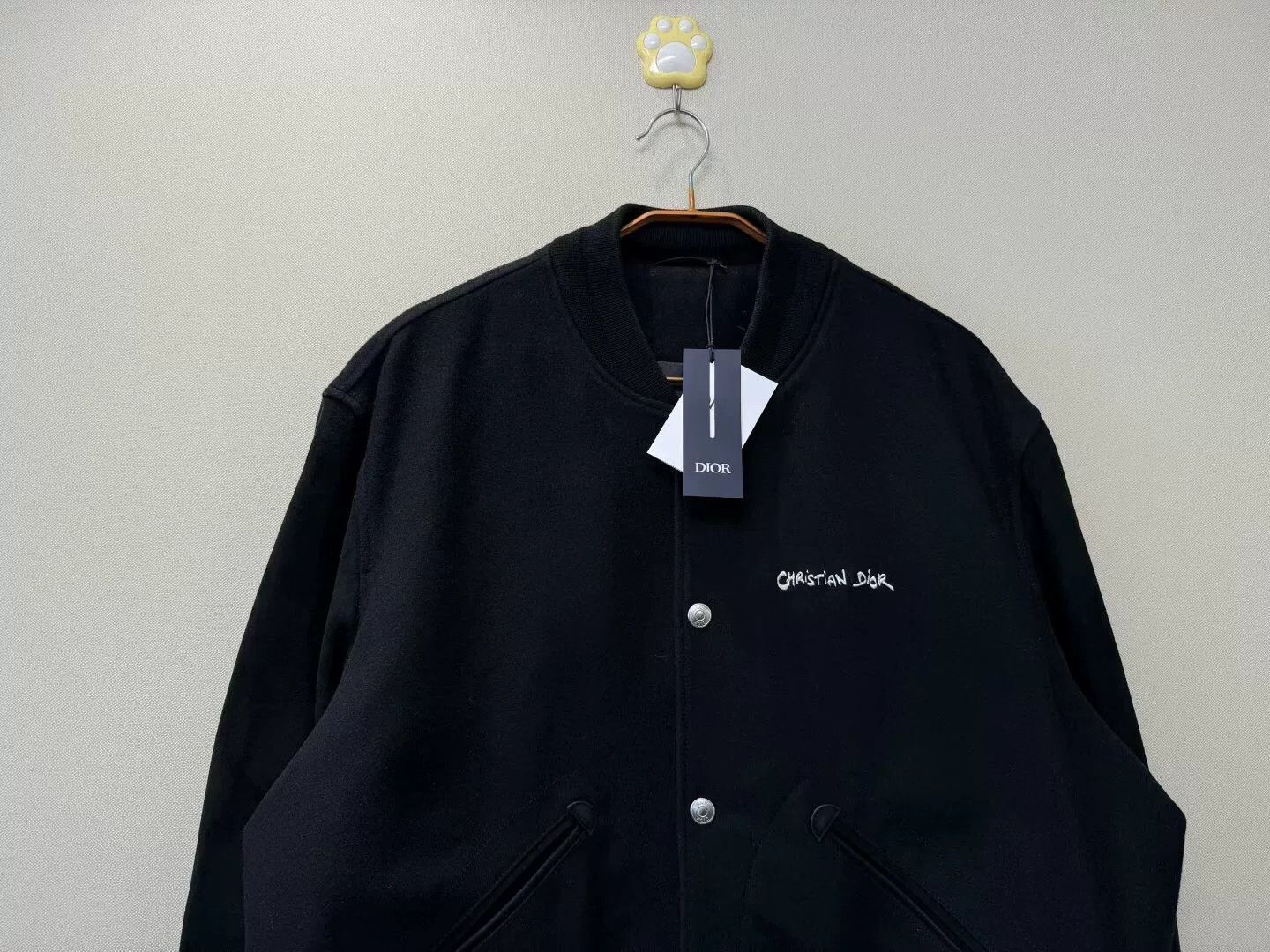 Dior dior black suede sleeve baseball jacket Size US L / EU 52-54 / 3 - 2 Thumbnail
