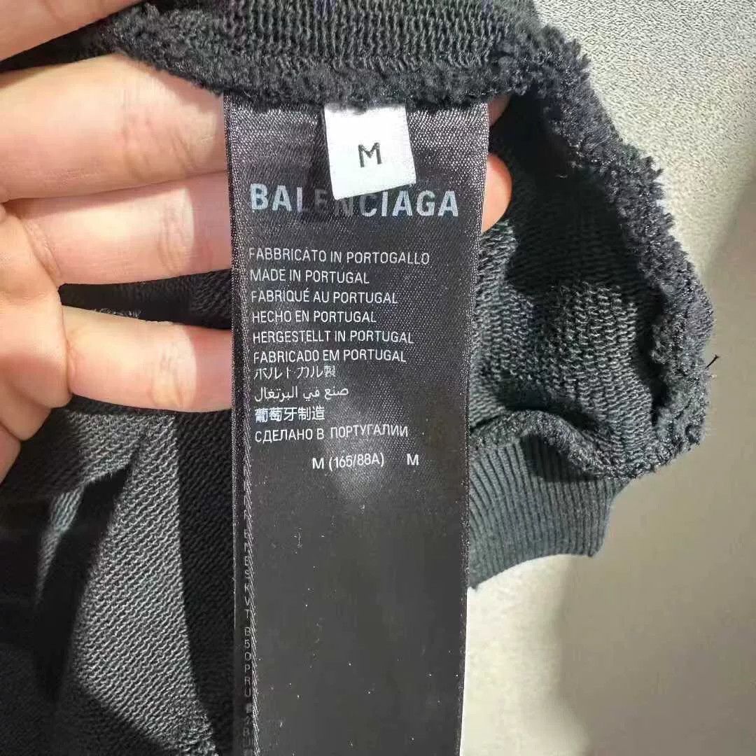 Balenciaga balenciaga 3b splatter hoodie in gray Size US M / EU 48-50 / 2 - 5 Thumbnail