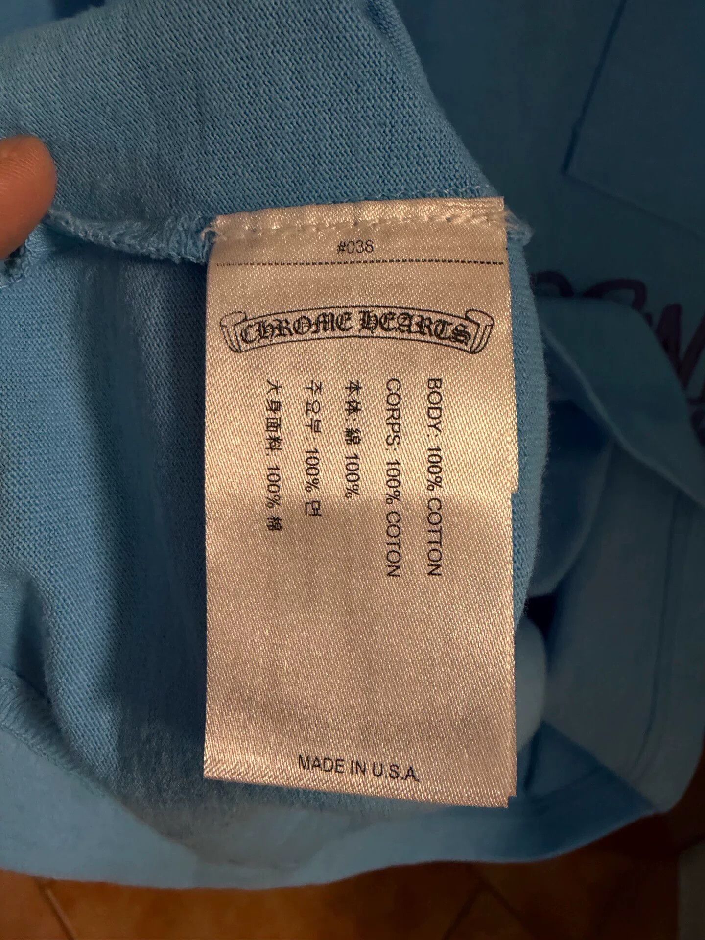 Chrome Hearts chrome hearts blue long sleeve sweatshirt Size US M / EU 48-50 / 2 - 4 Thumbnail