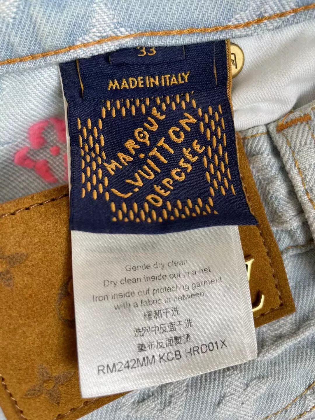Louis Vuitton Louis Vuitton Tyler Collaboration Colorful Logo Jeans Size US 33 - 6 Thumbnail
