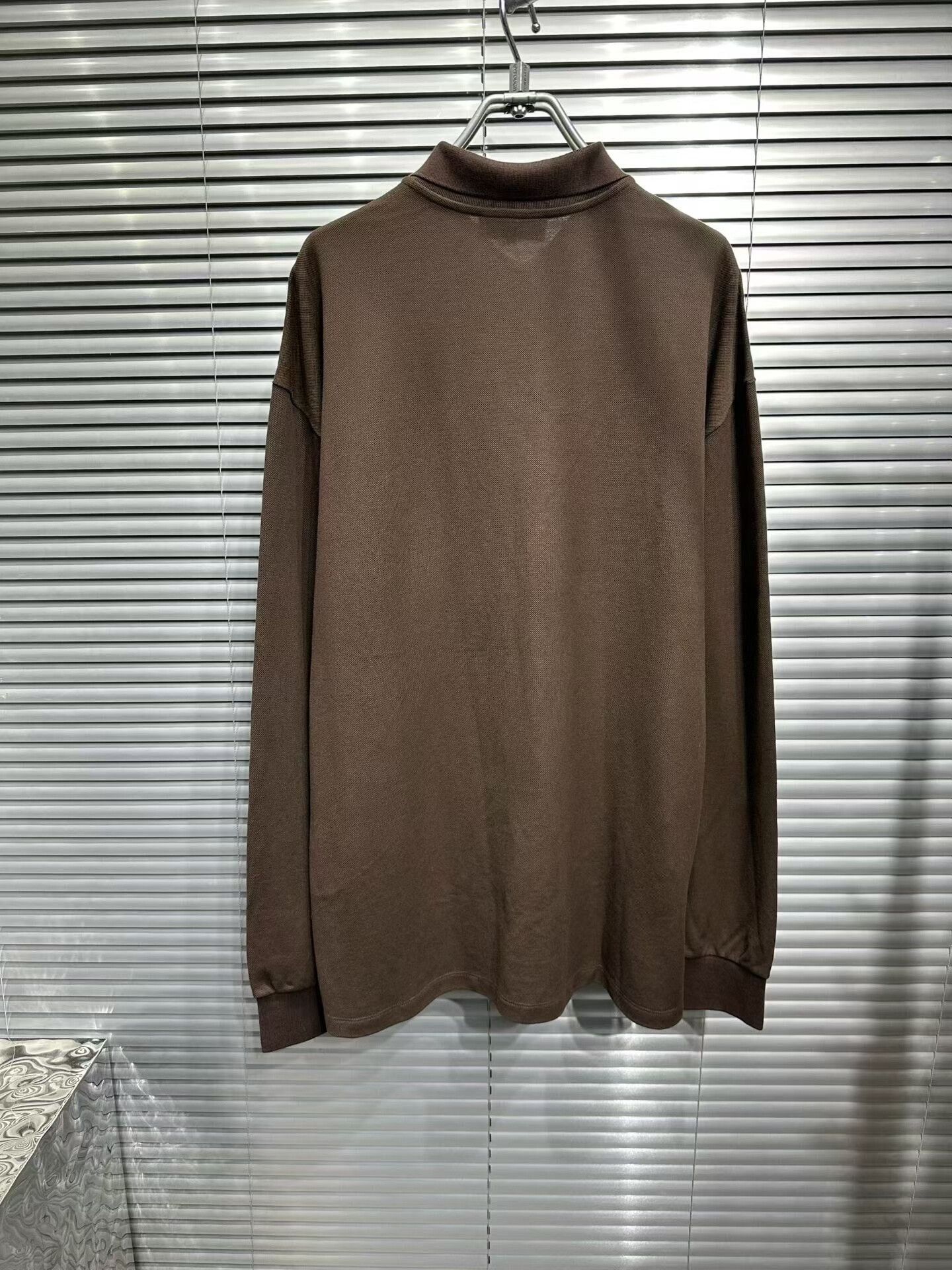 Miu Miu brown embroidered logo long sleeve polo Size S / US 4 / IT 40 - 2 Thumbnail