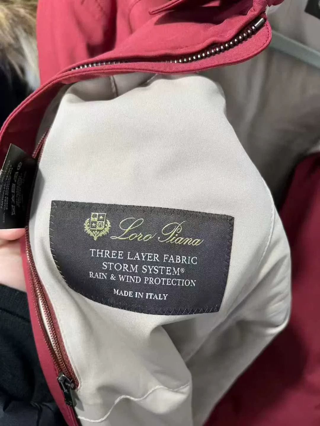 Loro Piana red zip-up jacket from Loro Piana Size US L / EU 52-54 / 3 - 3 Thumbnail