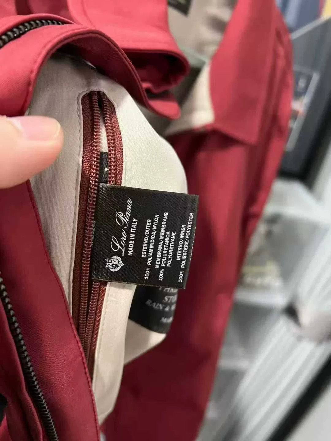 Loro Piana red zip-up jacket from Loro Piana Size US L / EU 52-54 / 3 - 4 Thumbnail