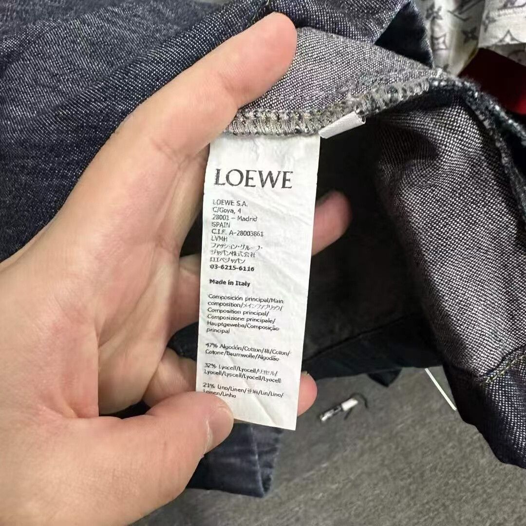 Loewe loewe denim jacket with pocket logo Size US M / EU 48-50 / 2 - 4 Thumbnail