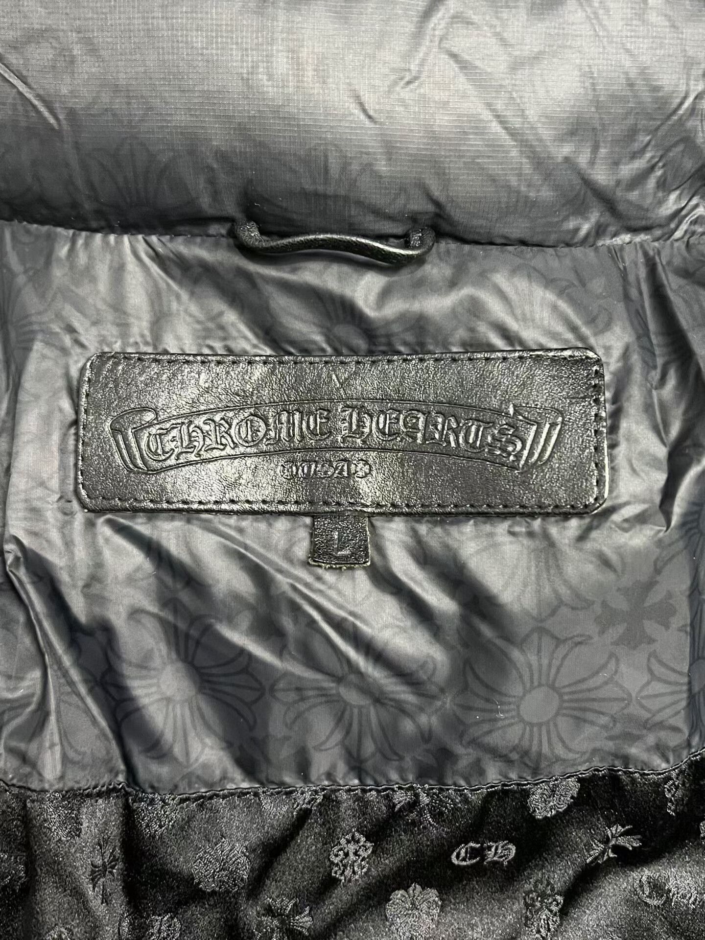 Chrome Hearts chrome hearts black pattern puffer jacket Size US L / EU 52-54 / 3 - 6 Thumbnail