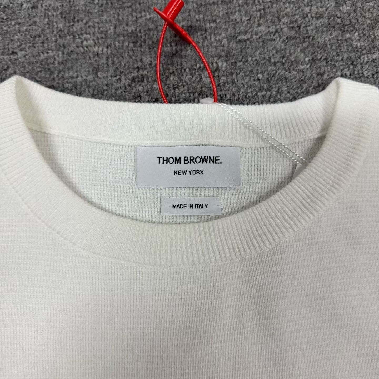Thom Browne thom browne striped knit sweater in white Size US M / EU 48-50 / 2 - 5 Thumbnail
