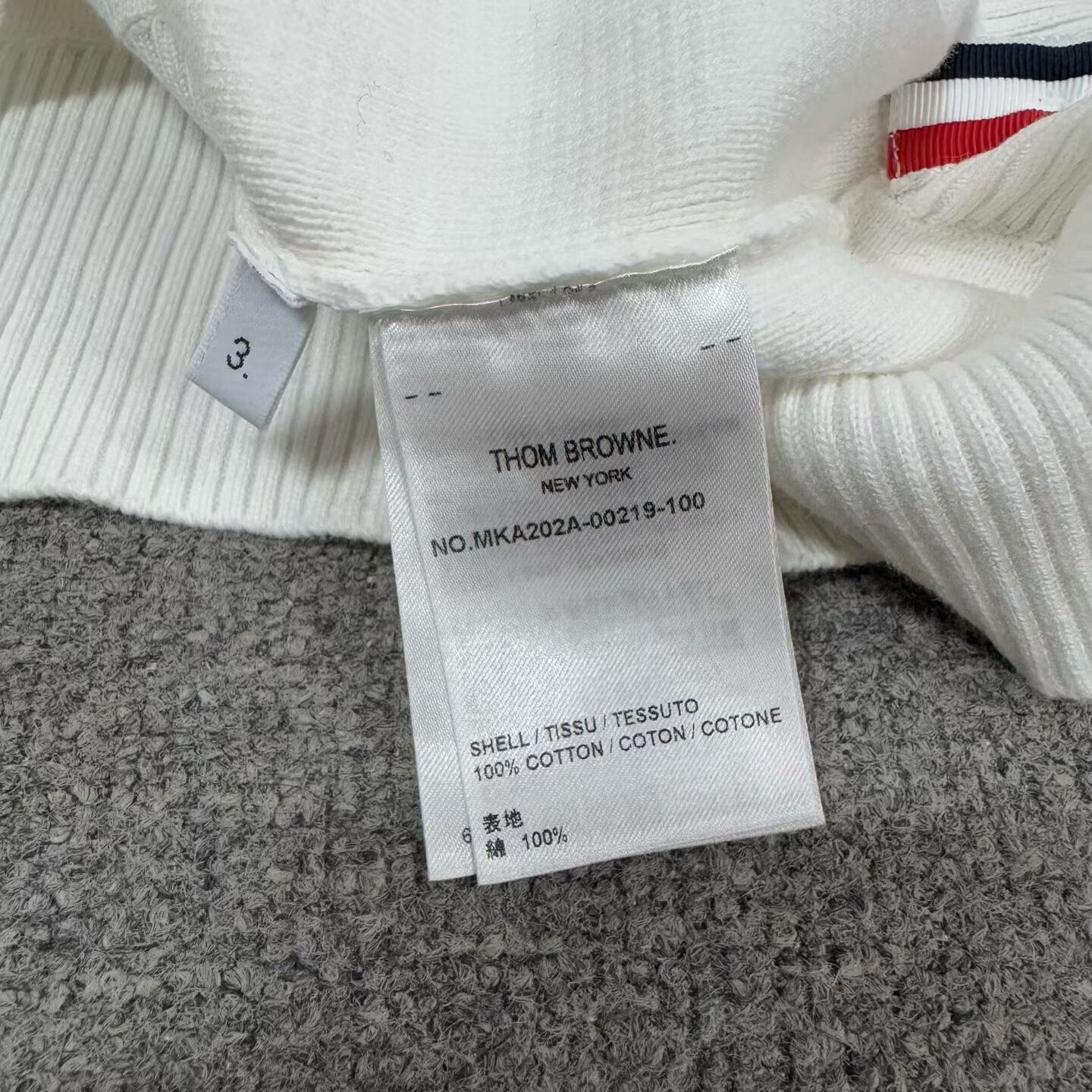 Thom Browne thom browne striped knit sweater in white Size US M / EU 48-50 / 2 - 6 Thumbnail