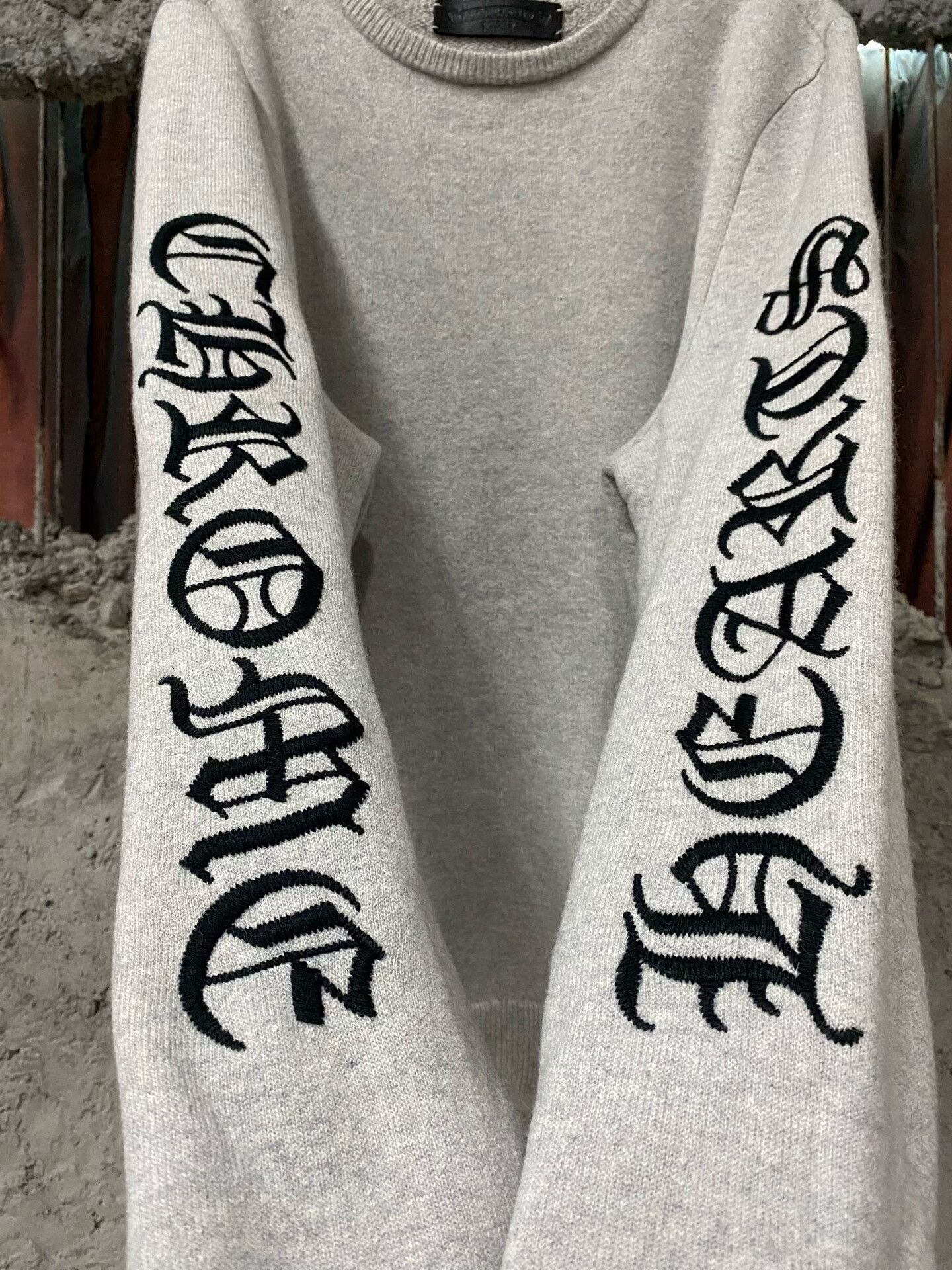 Chrome Hearts chrome hearts gray cashmere embroidered sweater Size US M / EU 48-50 / 2 - 5 Thumbnail