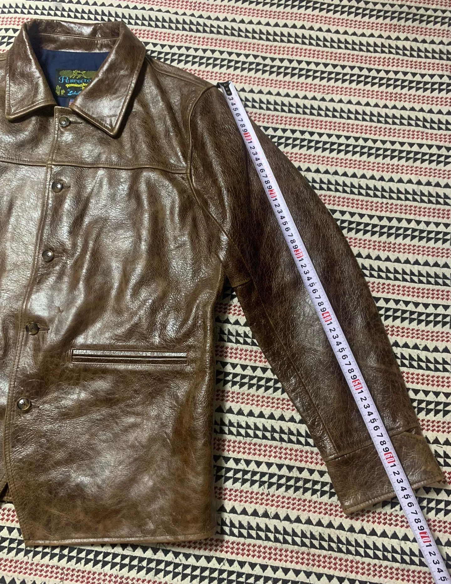 Schott brown leather jacket by Schott Size US L / EU 52-54 / 3 - 7 Thumbnail