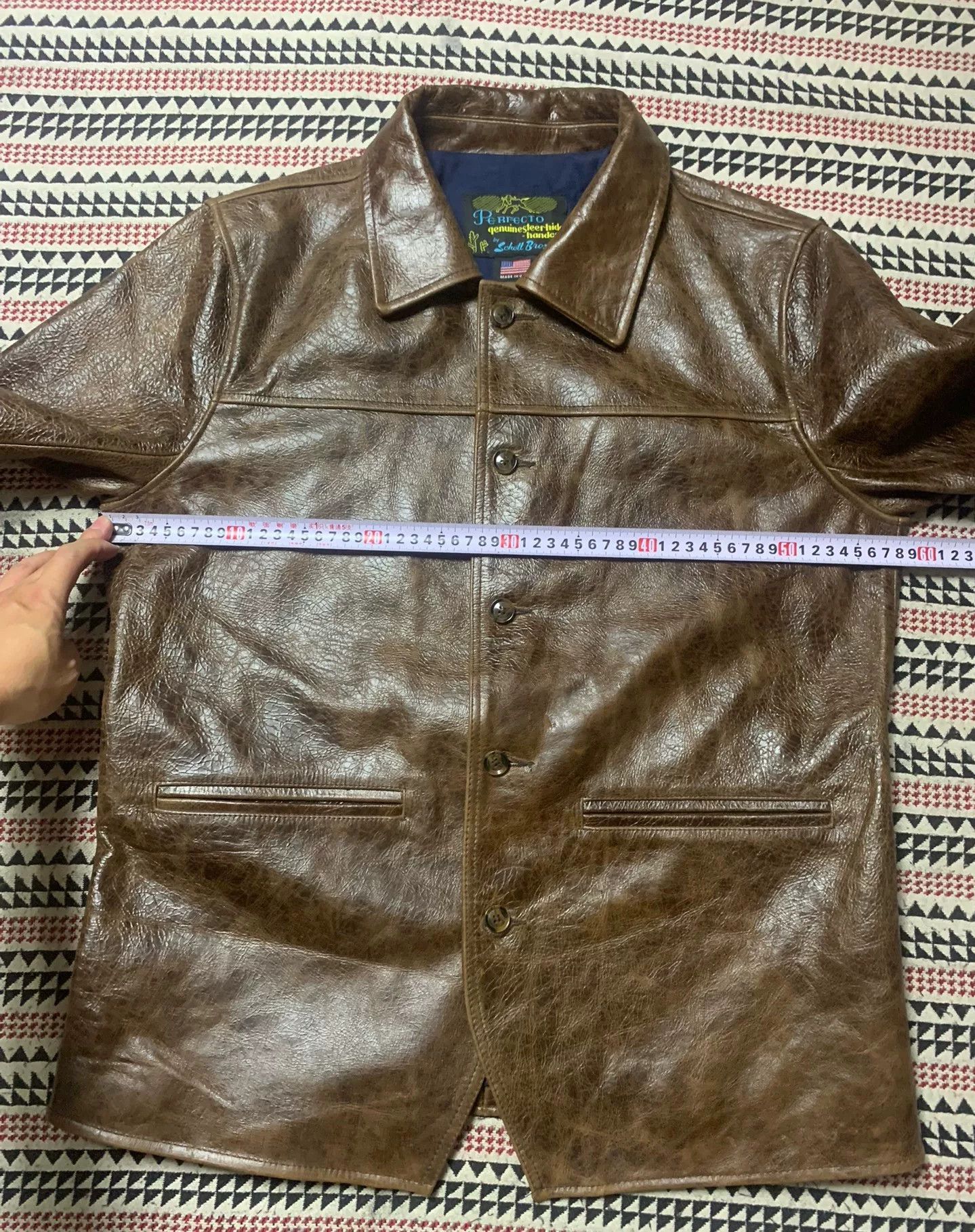 Schott brown leather jacket by Schott Size US L / EU 52-54 / 3 - 9 Thumbnail