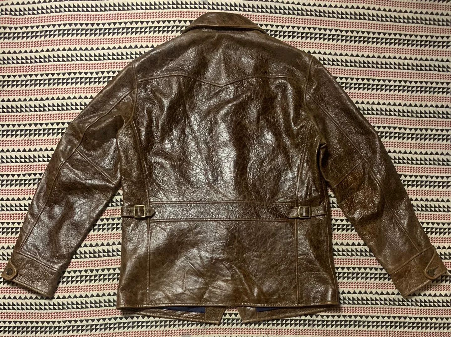 Schott brown leather jacket by Schott Size US L / EU 52-54 / 3 - 2 Thumbnail