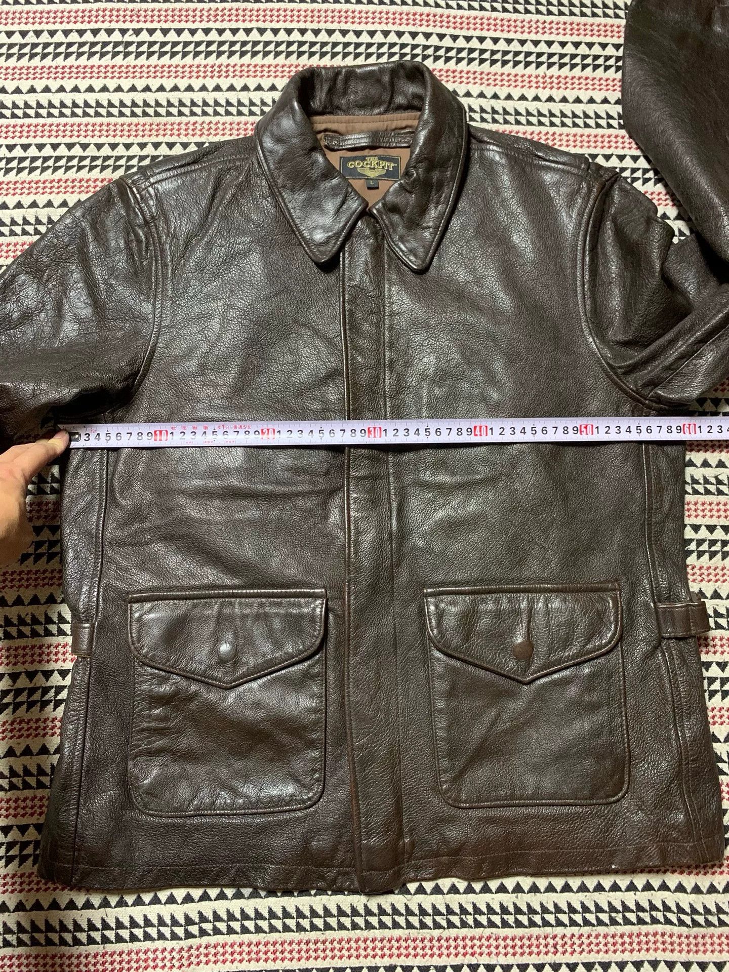 Cockpit USA vintage black goat leather jacket by cockpit Size US L / EU 52-54 / 3 - 9 Thumbnail