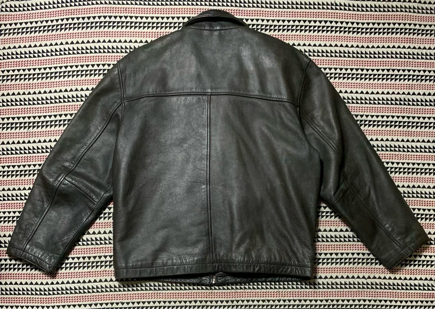 Cockpit USA black leather jacket with quilted lining Size US L / EU 52-54 / 3 - 2 Thumbnail