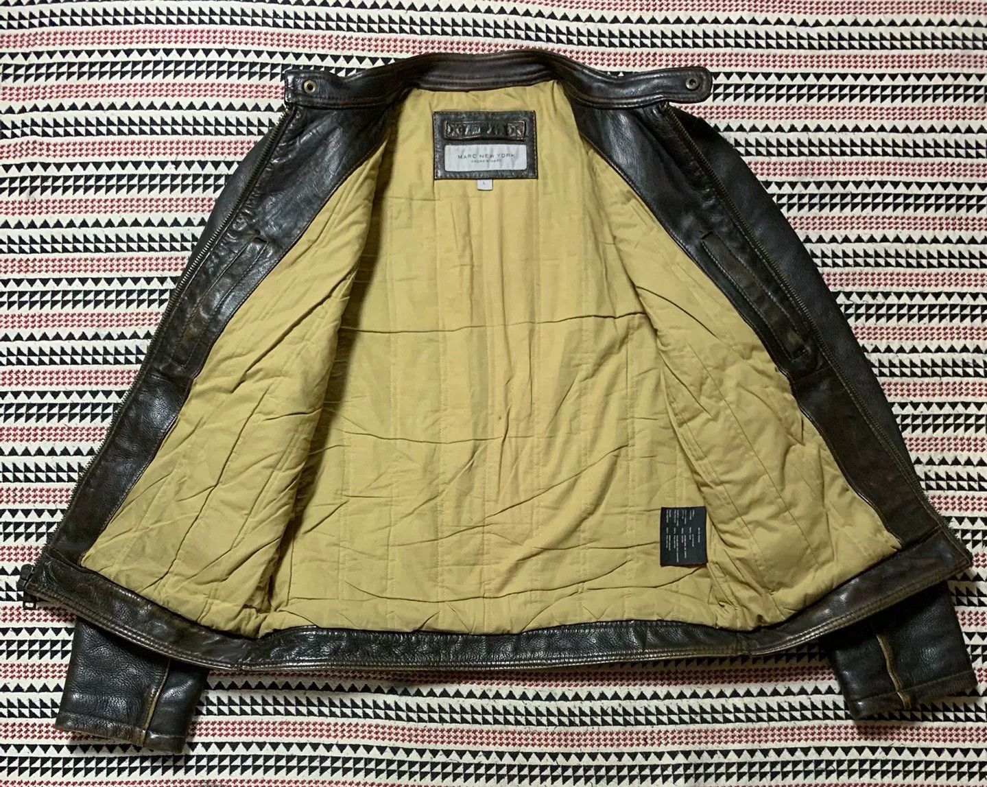 Andrew Marc marc new york leather motorcycle jacket Size US L / EU 52-54 / 3 - 3 Thumbnail