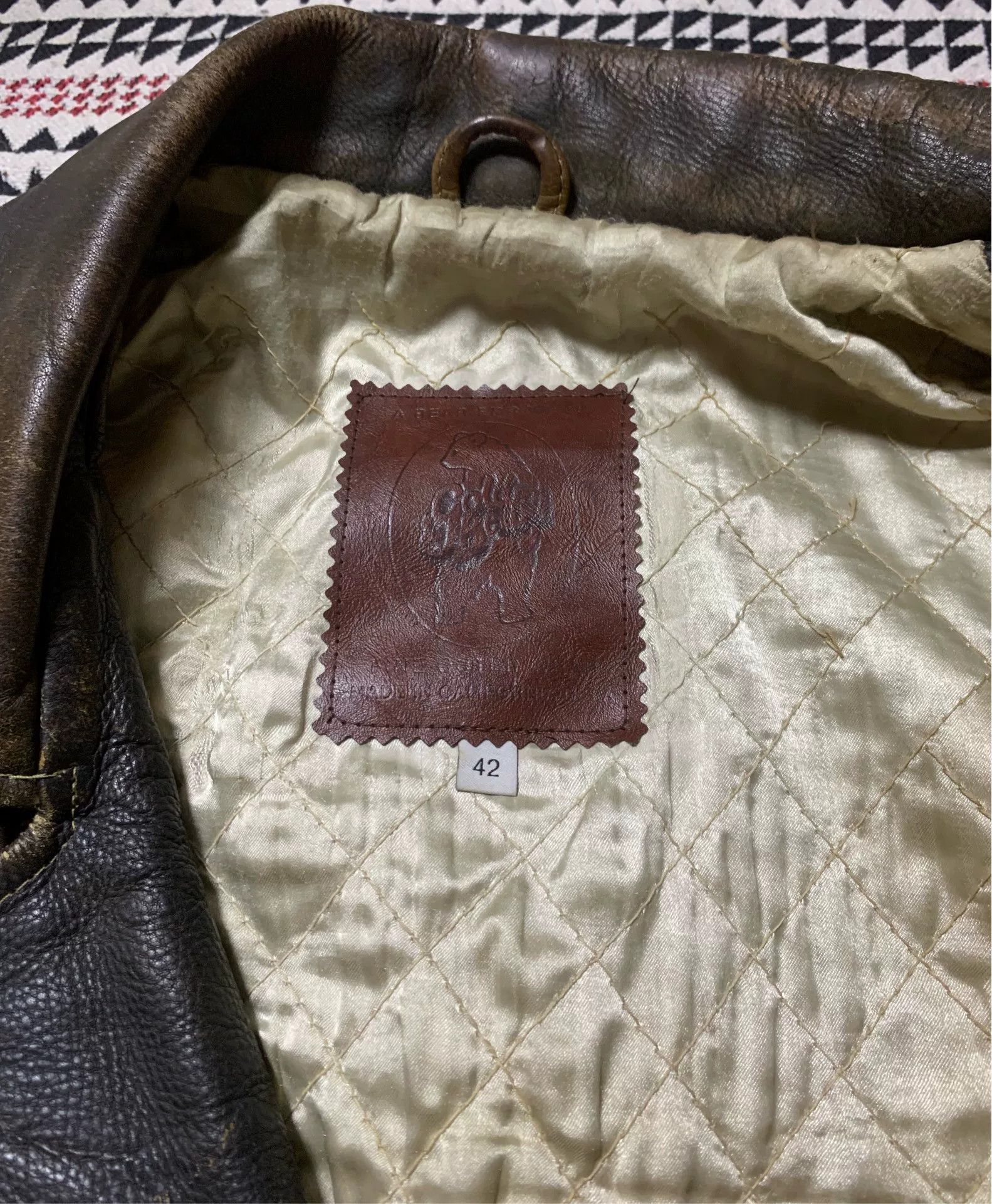 Golden Bear vintage golden bear leather motorcycle jacket Size US L / EU 52-54 / 3 - 4 Thumbnail