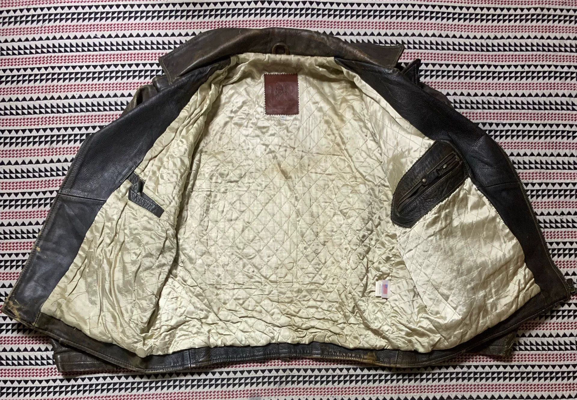 Golden Bear vintage golden bear leather motorcycle jacket Size US L / EU 52-54 / 3 - 5 Thumbnail