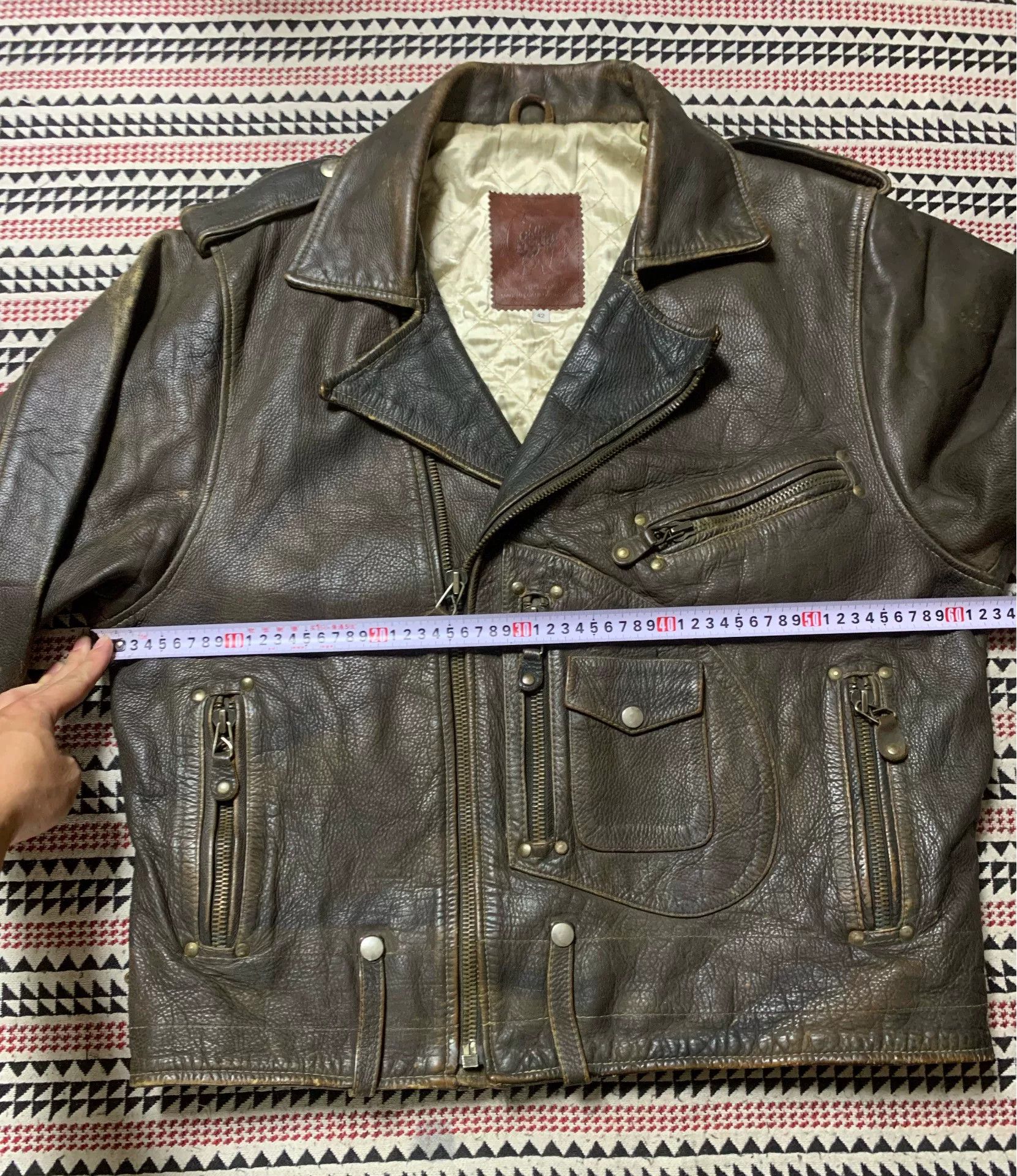 Golden Bear vintage golden bear leather motorcycle jacket Size US L / EU 52-54 / 3 - 8 Thumbnail
