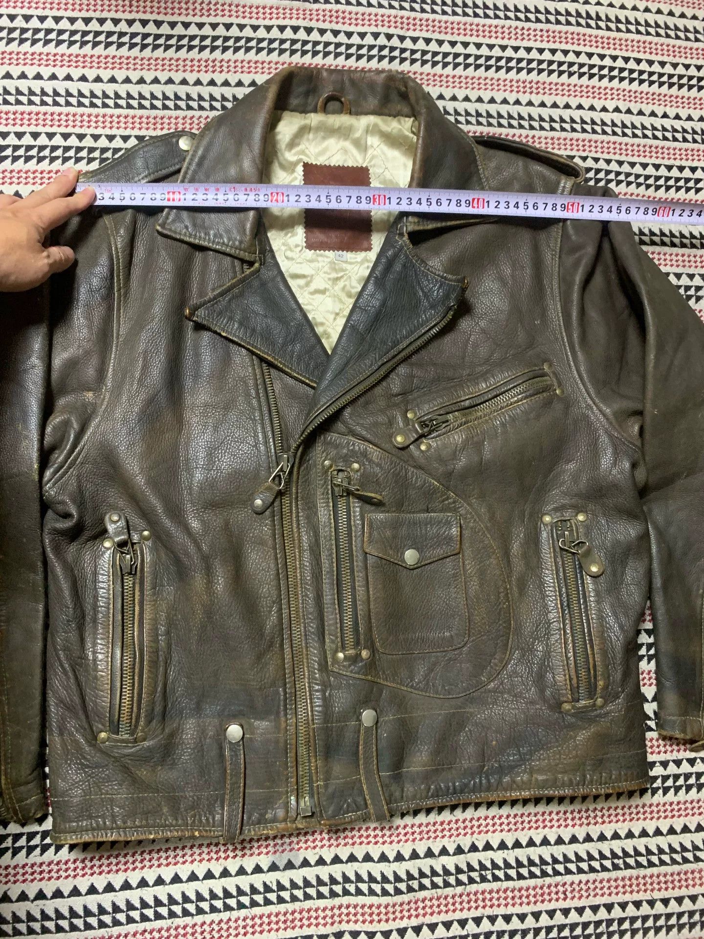 Golden Bear vintage golden bear leather motorcycle jacket Size US L / EU 52-54 / 3 - 6 Thumbnail