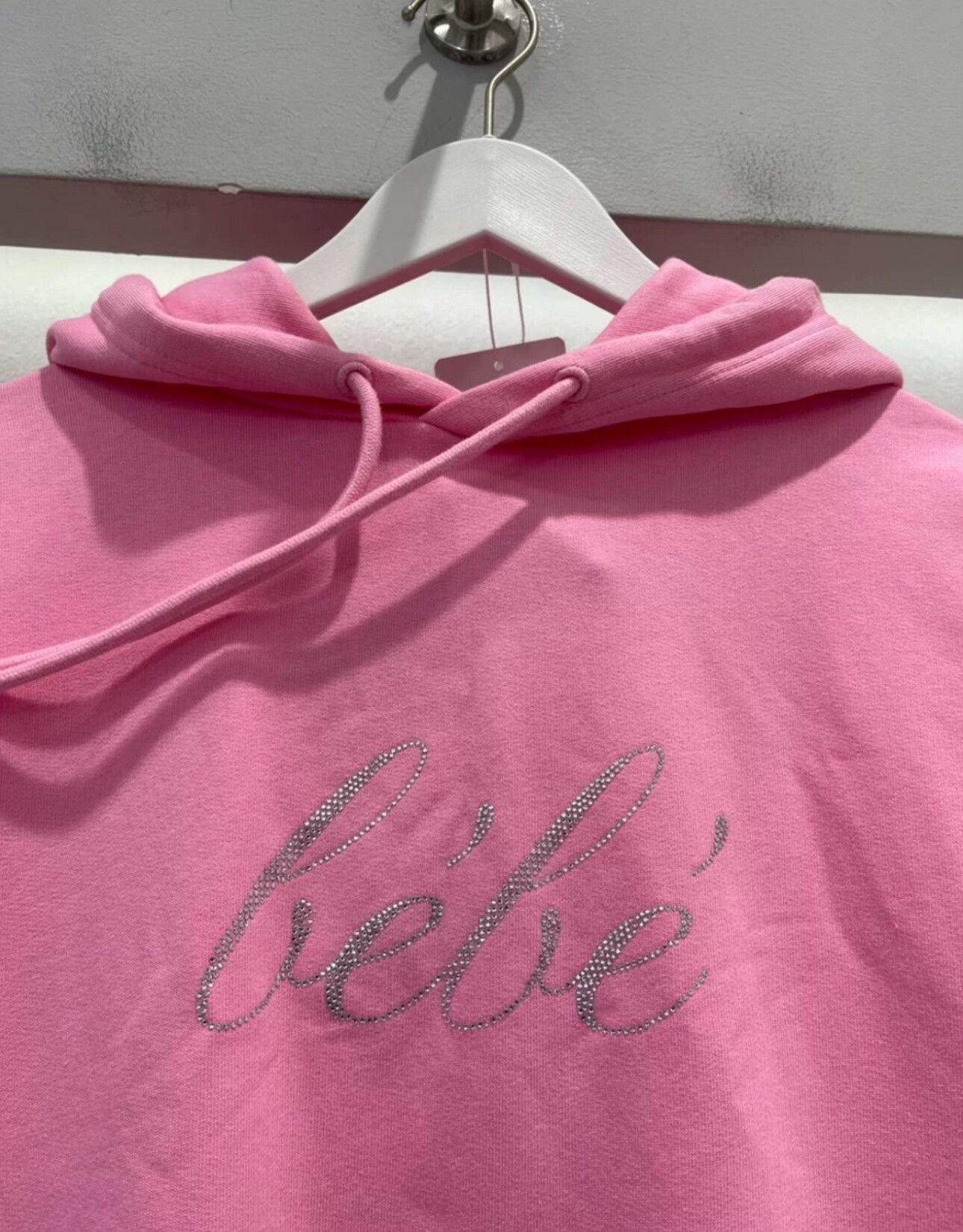 Balenciaga balenciaga pink graphic hoodie with sparkle detail Size S / US 4 / IT 40 - 4 Thumbnail