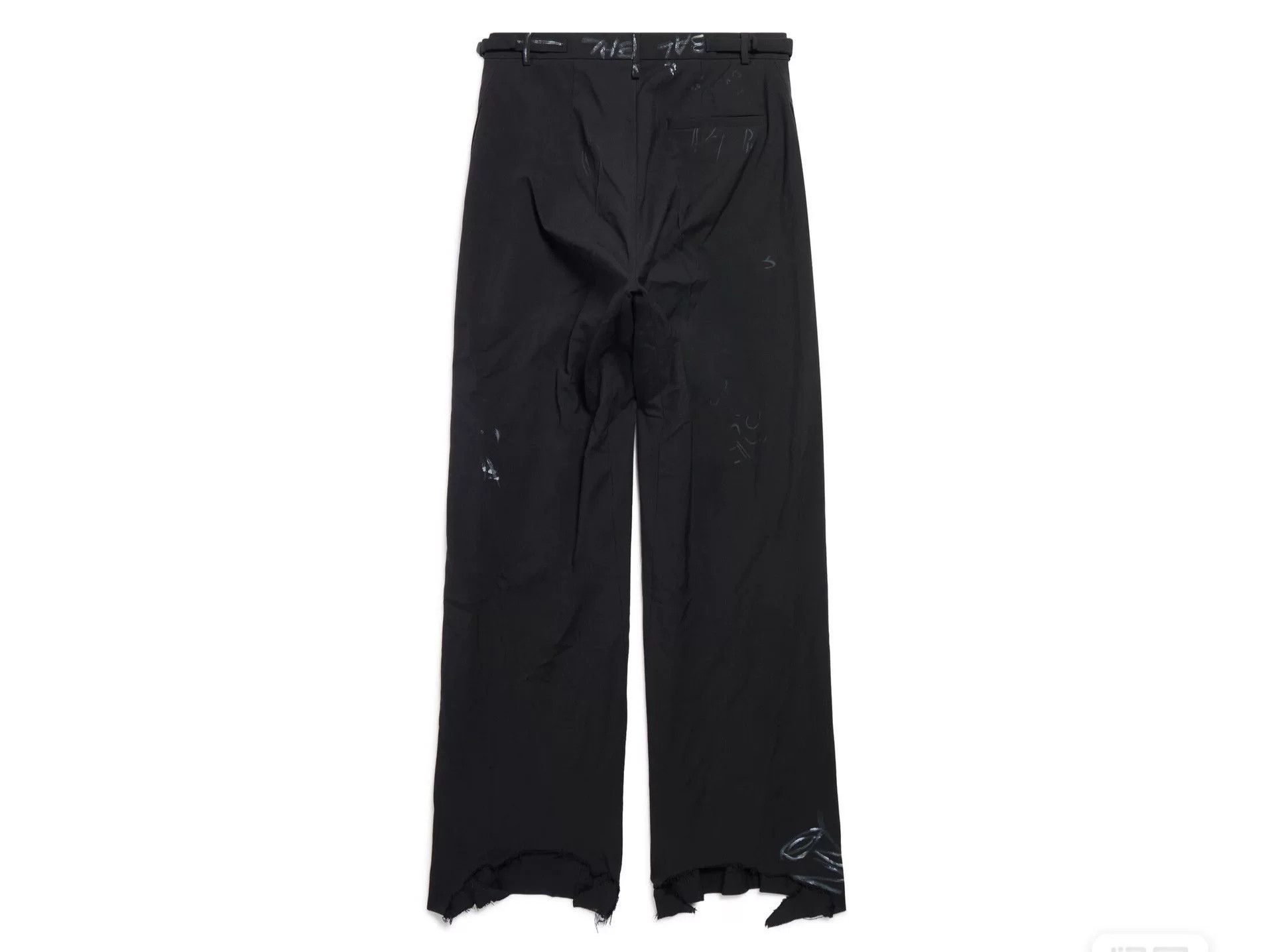 Balenciaga balenciaga black graffiti baggy trousers Size US 26 / EU 42 - 7 Thumbnail