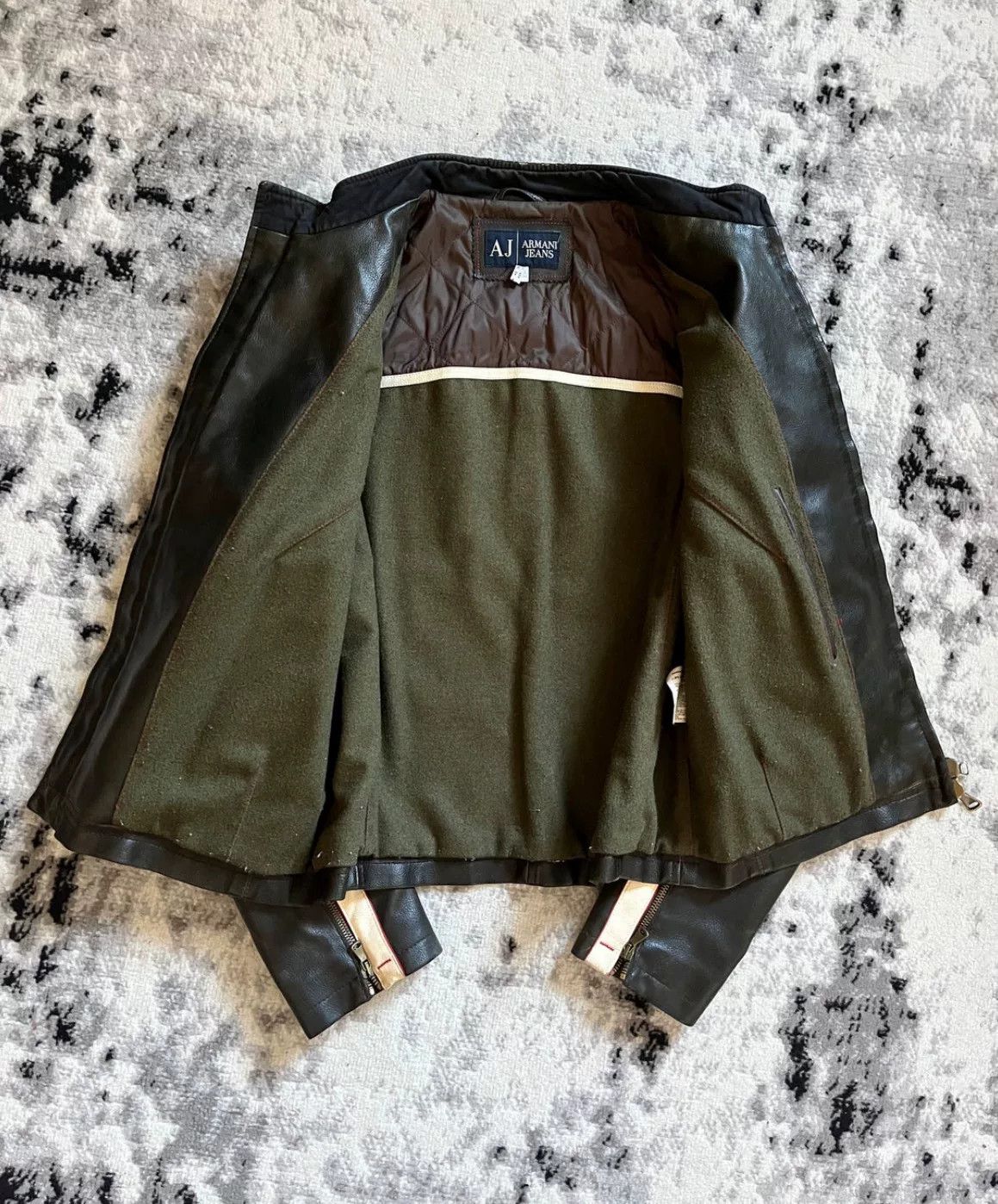 Emporio Armani 2000s Armani Biker Leather Jacket M Size Size US M / EU 48-50 / 2 - 4 Thumbnail