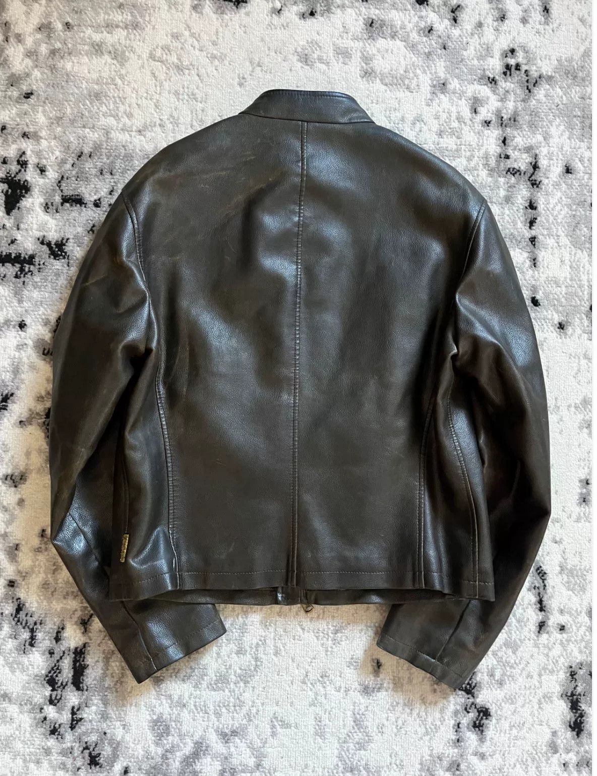 Emporio Armani 2000s Armani Biker Leather Jacket M Size Size US M / EU 48-50 / 2 - 2 Thumbnail