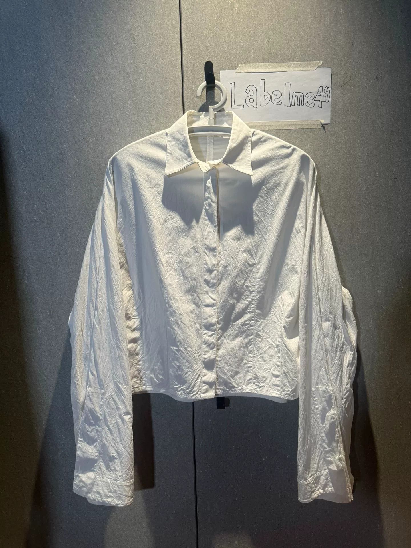 Celine celine white structured shirt with flared sleeves Size M / US 6-8 / IT 42-44 - 5 Thumbnail