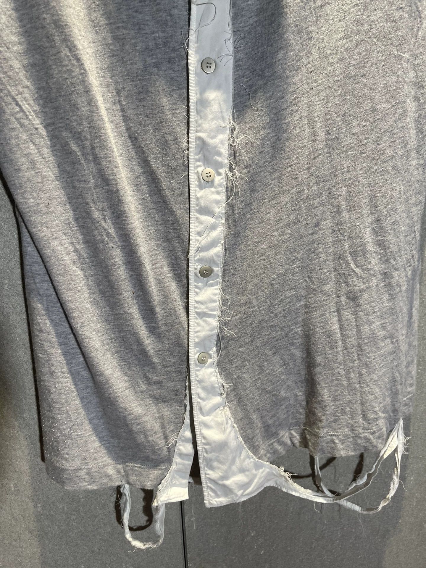 Hussein Chalayan hybrid cotton jersey short sleeve shirt Size US M / EU 48-50 / 2 - 3 Thumbnail