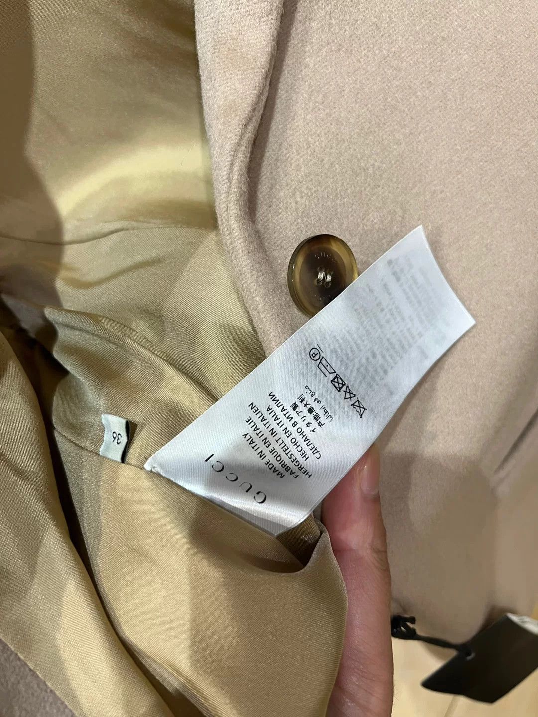 Gucci gucci long beige coat with tags Size S / US 4 / IT 40 - 4 Thumbnail