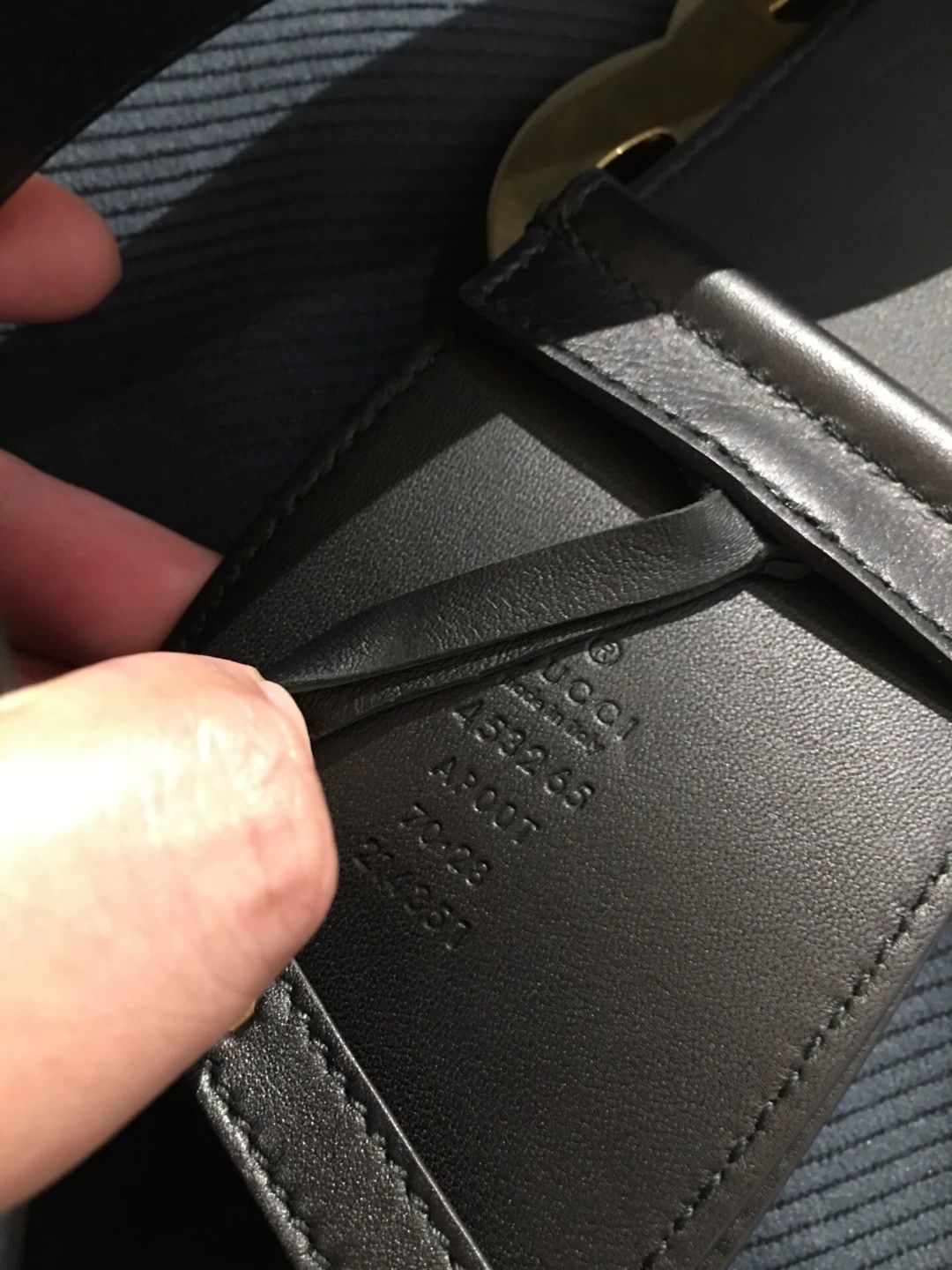 Gucci gucci double g black leather belt Size ONE SIZE - 4 Thumbnail