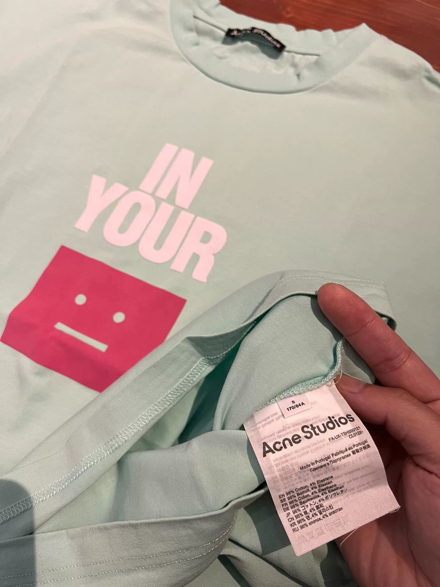 Acne Studios Acne Studios Green Graphic Short Sleeve Tee Size US S / EU 44-46 / 1 - 2 Thumbnail