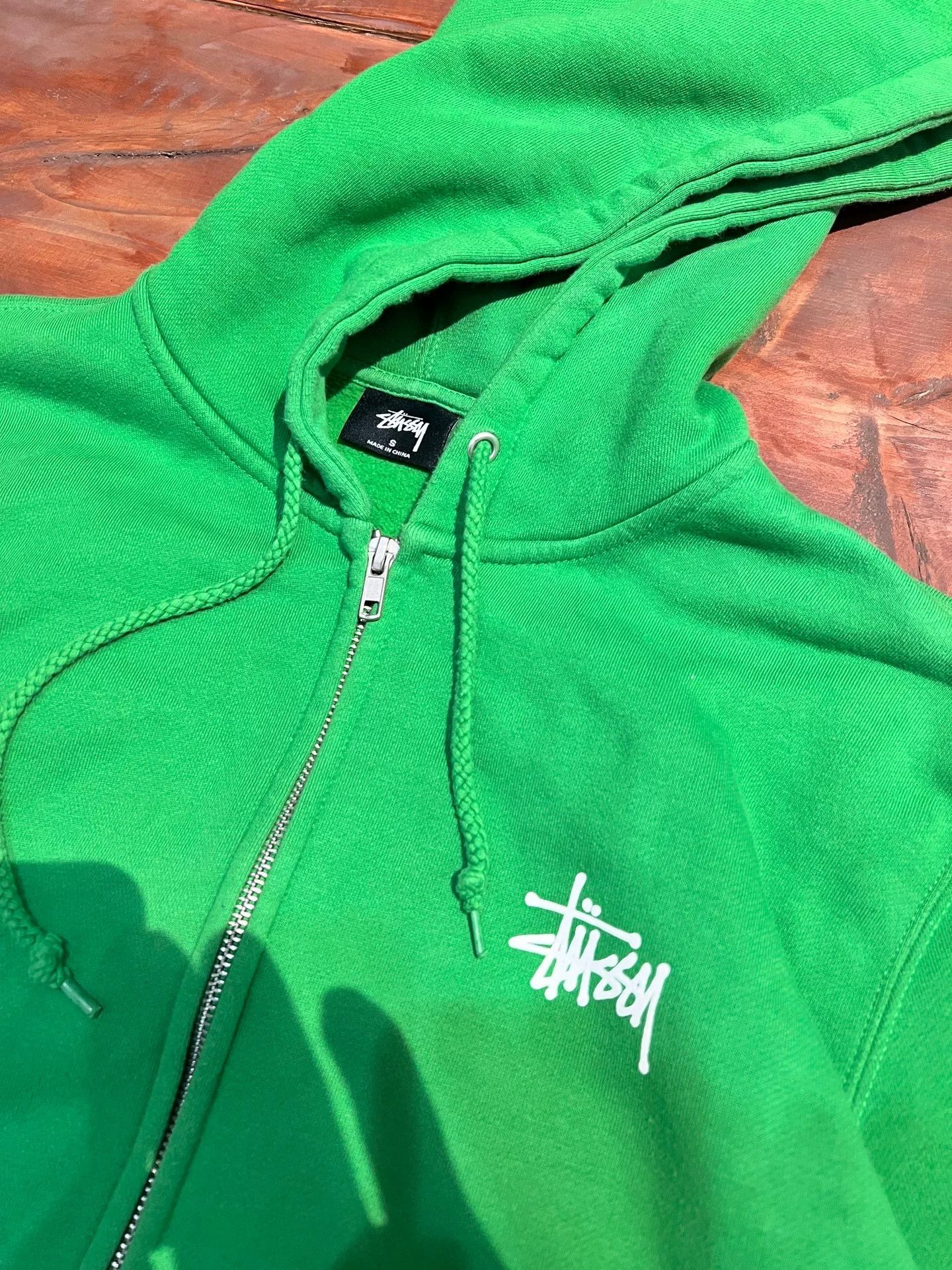 Stussy stussy basic zip hoodie in vibrant green Size US S / EU 44-46 / 1 - 3 Thumbnail