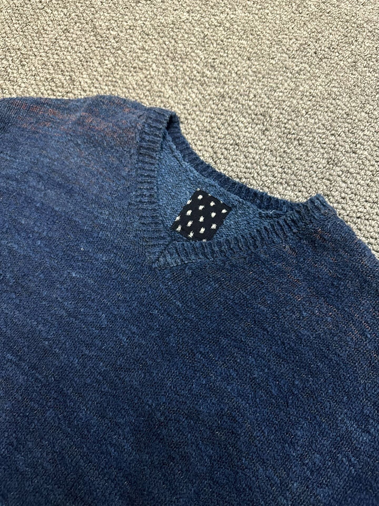 Visvim visvim blue dye loose sweater for layering Size US M / EU 48-50 / 2 - 5 Thumbnail