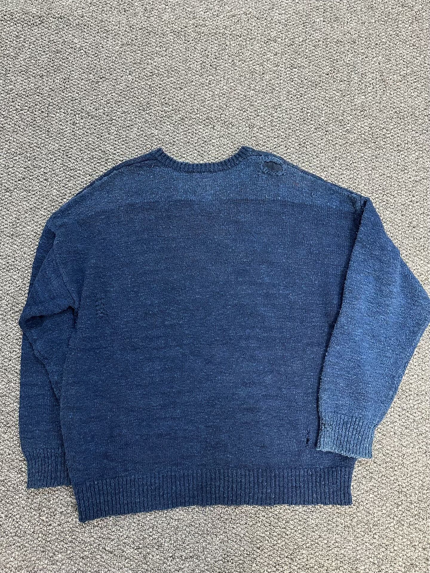 Visvim visvim blue dye loose sweater for layering Size US M / EU 48-50 / 2 - 6 Thumbnail