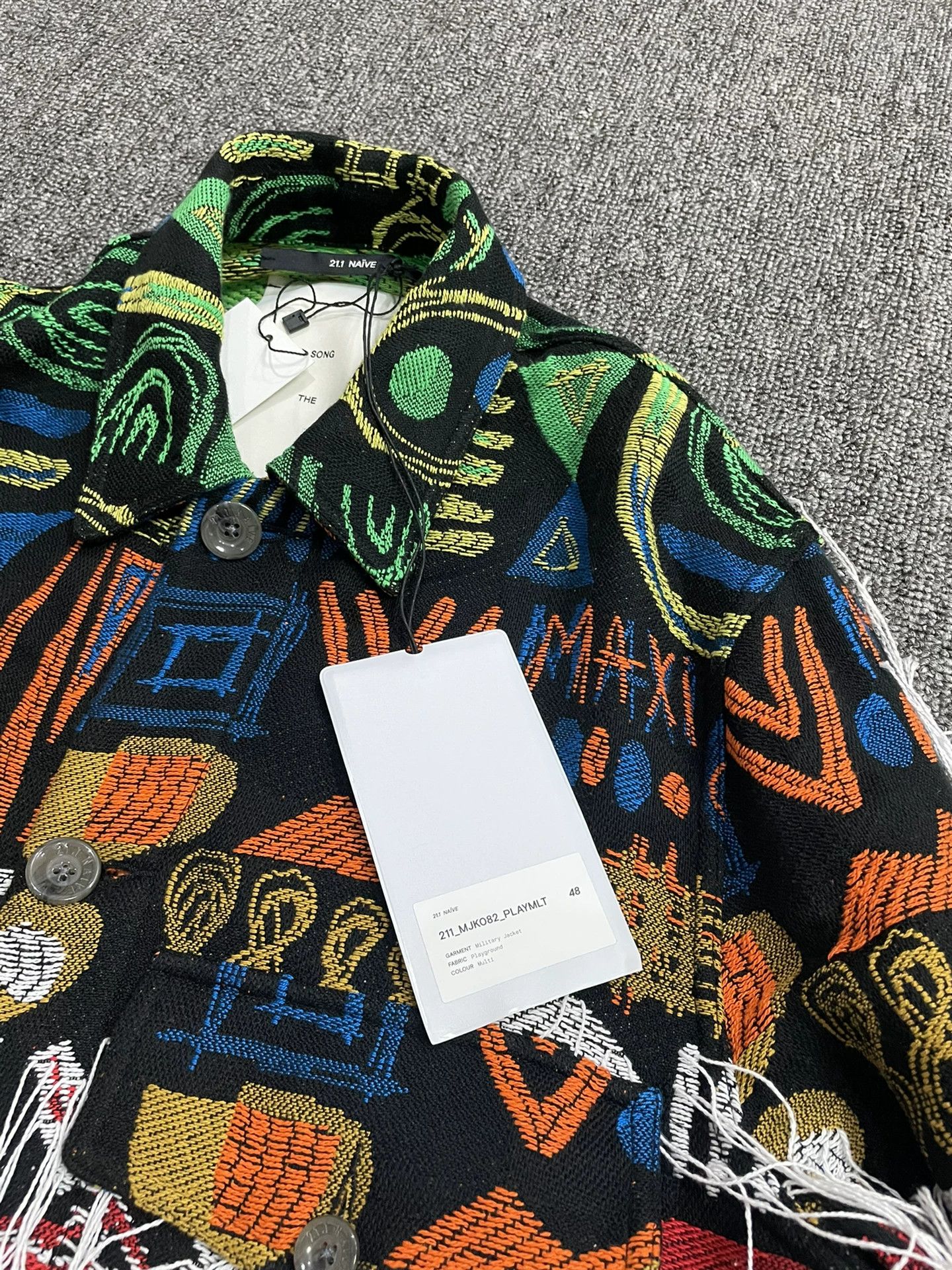 Song For The Mute unique woven jacket by song for the mute Size US L / EU 52-54 / 3 - 3 Thumbnail