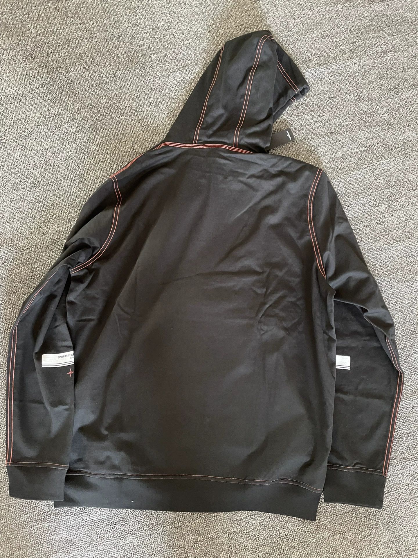 Stone Island stone island black embroidered hoodie in xl Size US XL / EU 56 / 4 - 2 Thumbnail