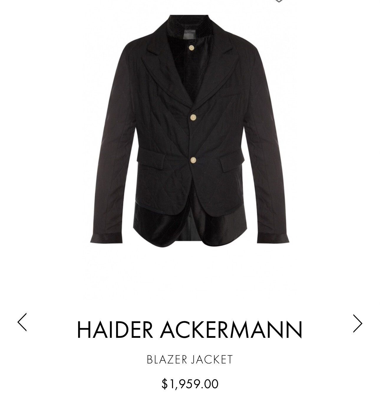 Haider Ackermann black wool blend two-in-one jacket Size US L / EU 52-54 / 3 - 4 Thumbnail