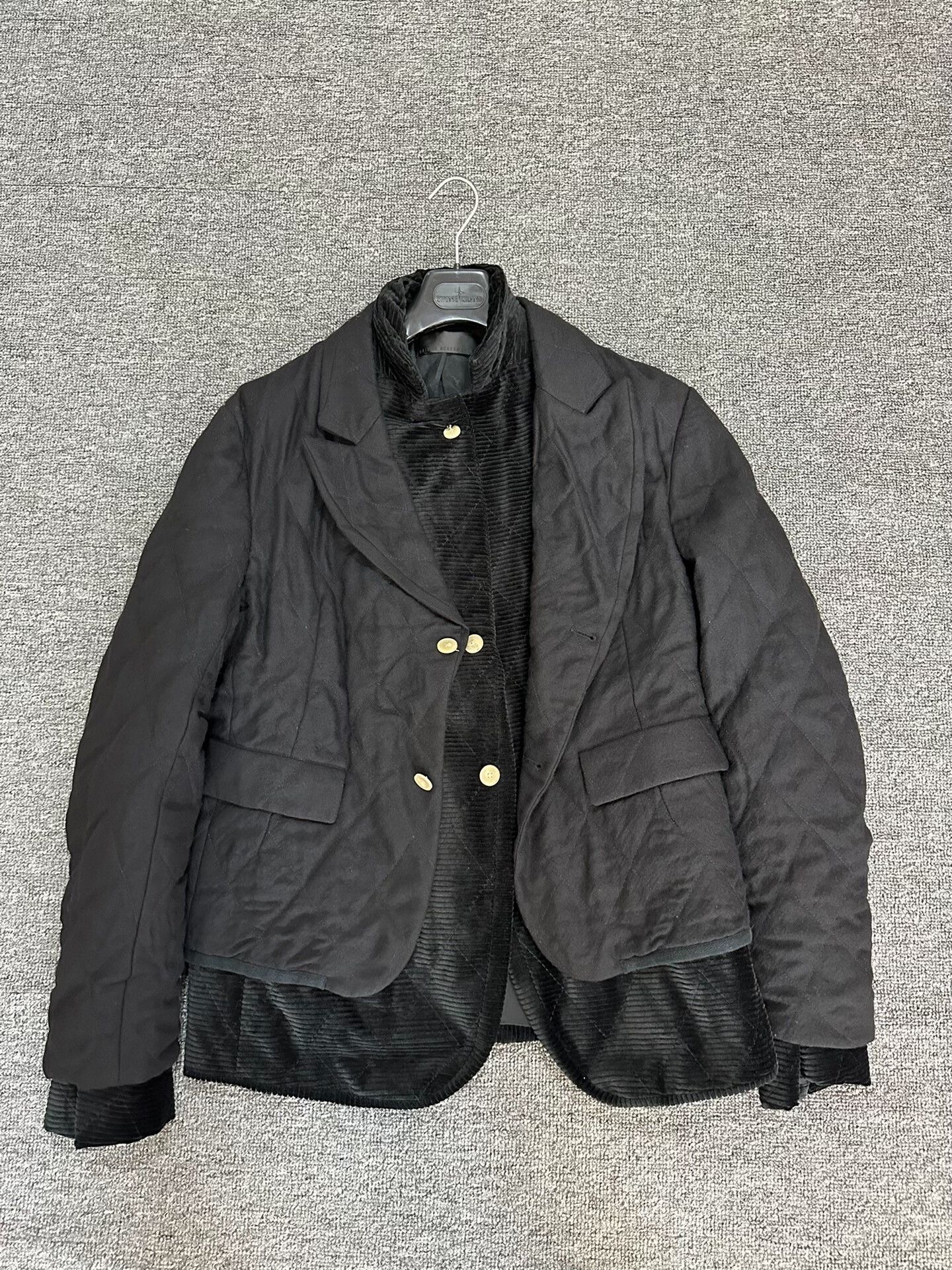Haider Ackermann black wool blend two-in-one jacket Size US L / EU 52-54 / 3 - 5 Thumbnail