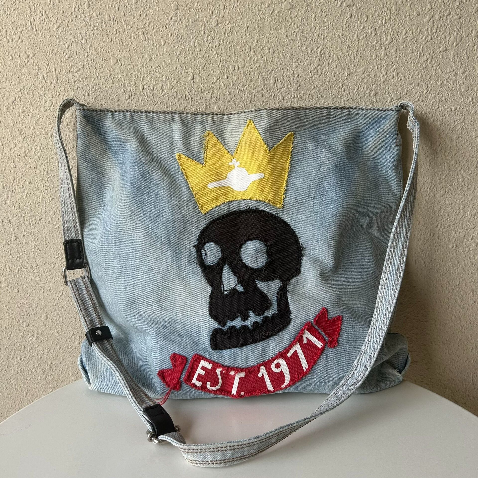 Vivienne Westwood Vivienne Westwood Skull Denim Crossbody Bag Size ONE SIZE - 2 Thumbnail