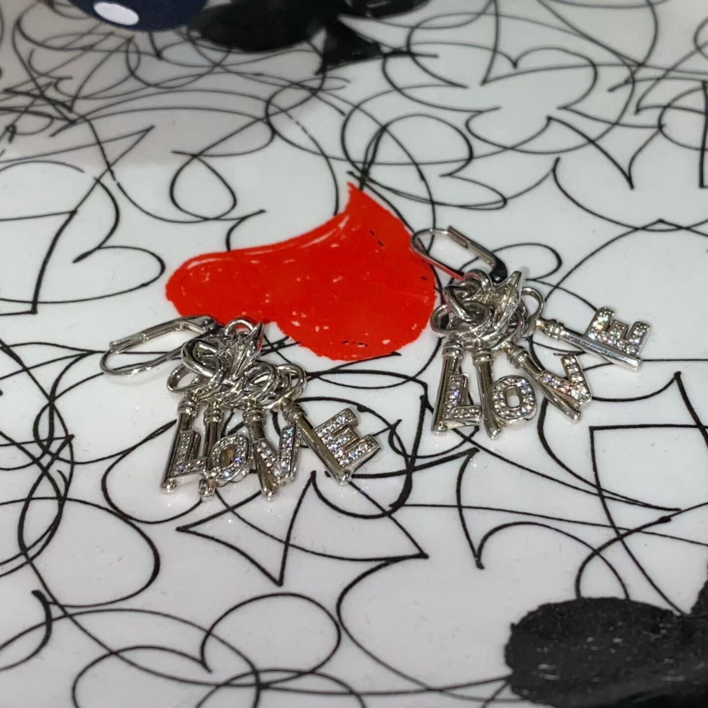 Vivienne Westwood Vivienne Westwood Love Letter Earrings Size ONE SIZE - 2 Thumbnail