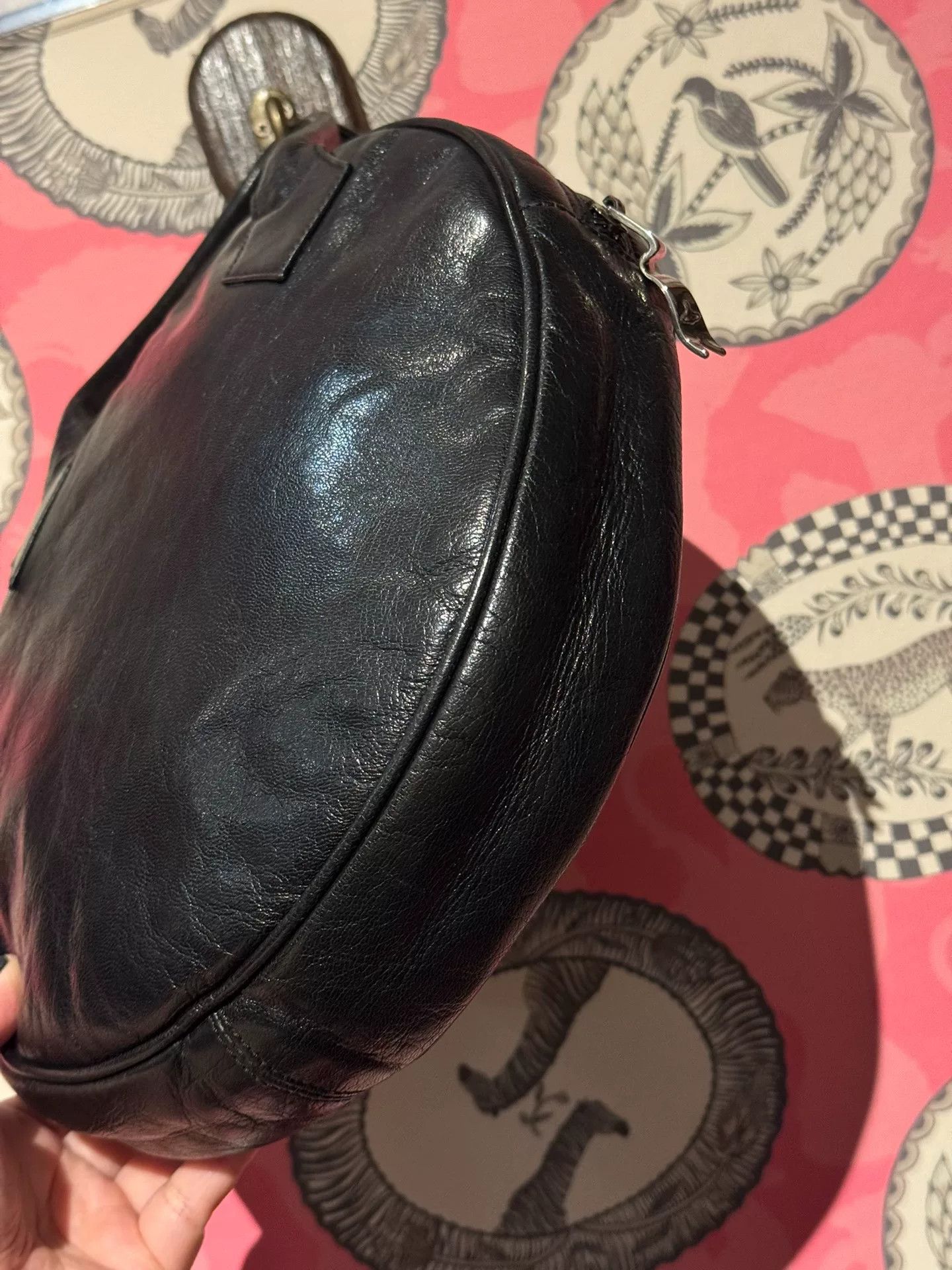 Vivienne Westwood Vivienne Westwood Black Round Tote Bag Size ONE SIZE - 6 Thumbnail