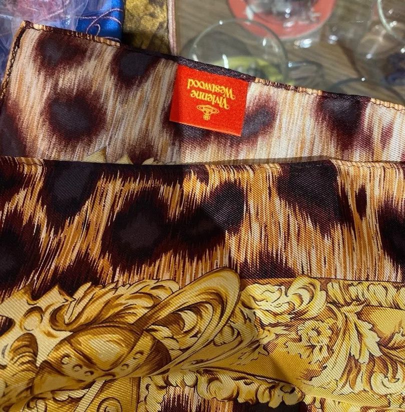 Vivienne Westwood Vivienne Westwood Leopard Print Silk Scarf Size ONE SIZE - 3 Thumbnail
